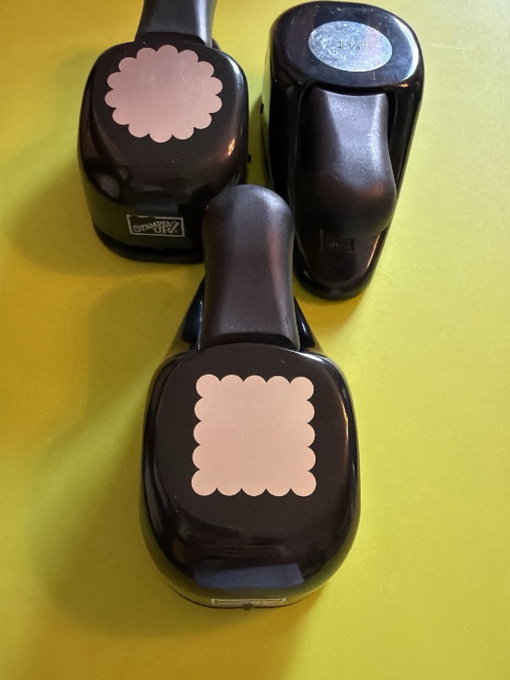 3 stampin up punches- Scalloped square and circles. Only used a few times.